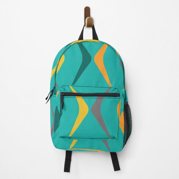 Item preview, Midcentury Boomerangs Multicolored Turquoise designed and sold by thepixelgarden.