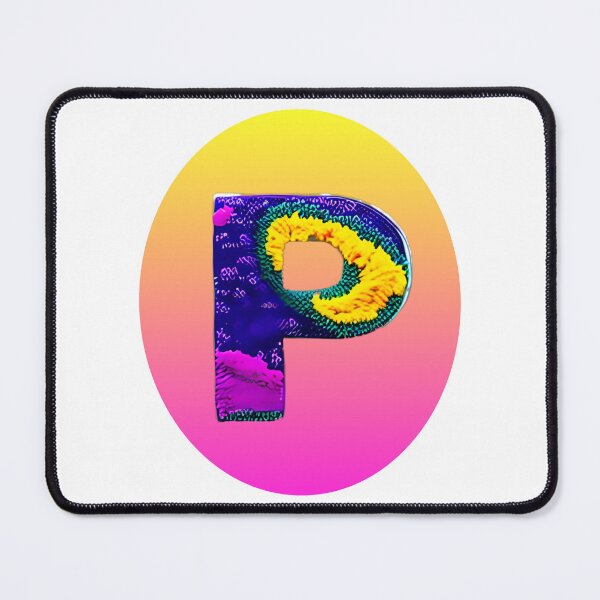 Item preview, letter P, monogram. typography collage. ABC art. gift 2024 designed and sold by Minibubb.