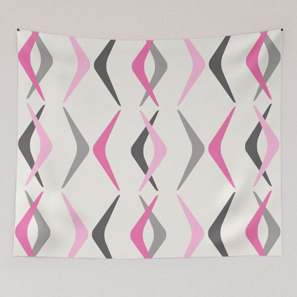 Item preview, Midcentury Boomerangs Pink designed and sold by thepixelgarden.