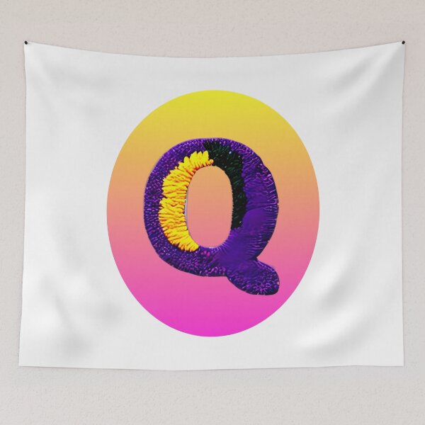 Item preview, letter Q, monogram. typography collage. ABC art. gift 2024 designed and sold by Minibubb.
