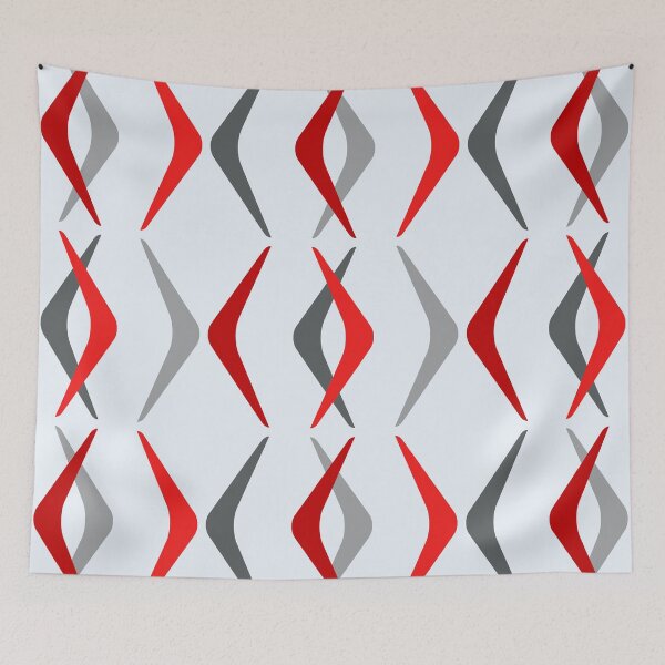 Item preview, Midcentury Boomerangs Red designed and sold by thepixelgarden.