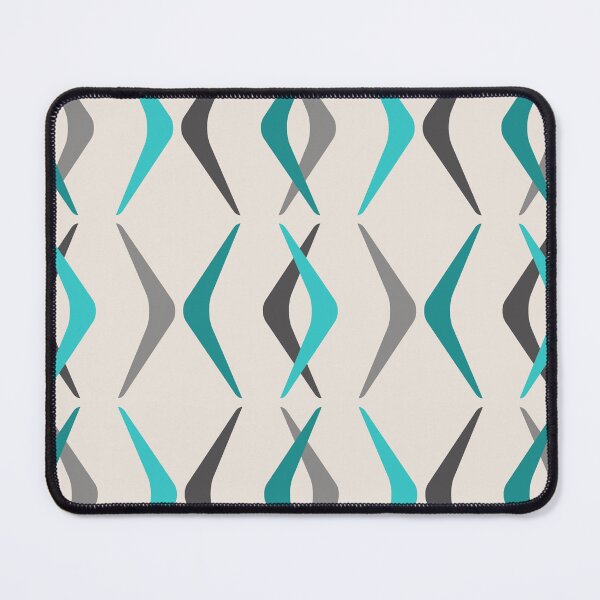 Item preview, Midcentury Boomerangs Turquoise designed and sold by thepixelgarden.