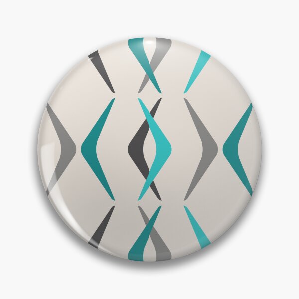 Item preview, Midcentury Boomerangs Turquoise designed and sold by thepixelgarden.