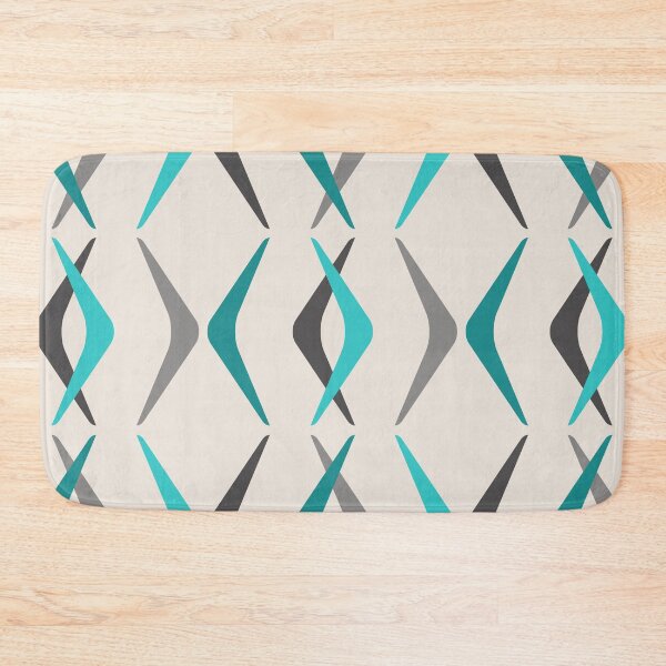 Item preview, Midcentury Boomerangs Turquoise designed and sold by thepixelgarden.