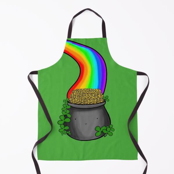 Item preview, Happy Pot of Gold (With Rainbow) designed and sold by UnhamperedArt.