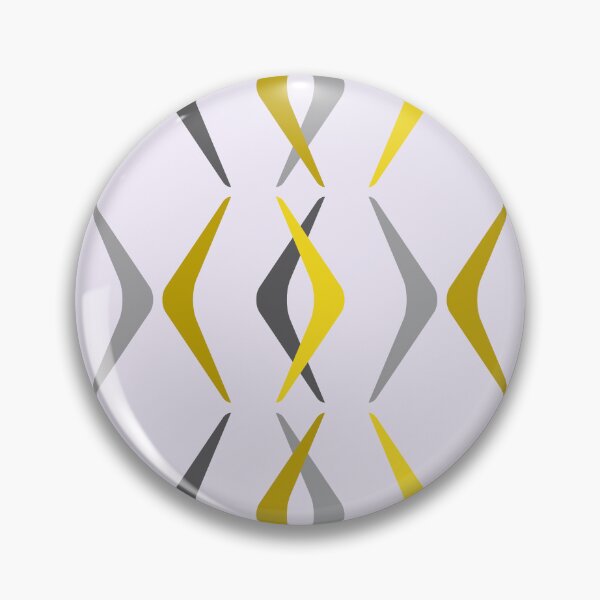 Item preview, Midcentury Boomerangs Yellow designed and sold by thepixelgarden.