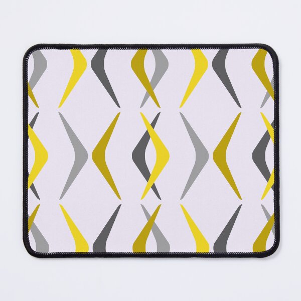 Item preview, Midcentury Boomerangs Yellow designed and sold by thepixelgarden.
