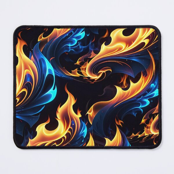 Item preview, Abstract Blue Fire Pattern designed and sold by TheArtOfPat.
