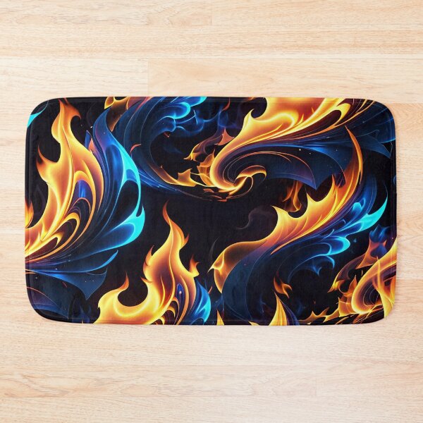 Item preview, Abstract Blue Fire Pattern designed and sold by TheArtOfPat.