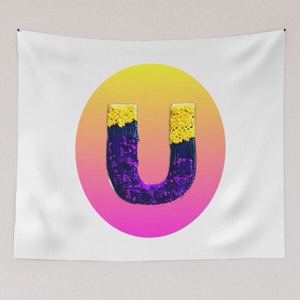 Item preview, letter U, monogram. typography collage. ABC art. gift 2024 designed and sold by Minibubb.