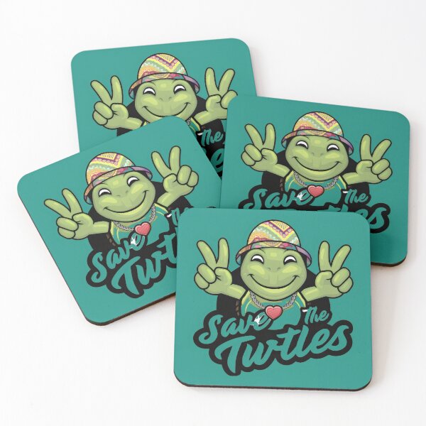 Item preview, Hippie Turtle: Peace, Love, and Ocean Protection "Save the Turtles" designed and sold by MillennialVibe.