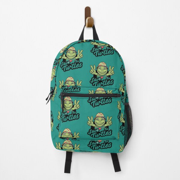 Item preview, Hippie Turtle: Peace, Love, and Ocean Protection "Save the Turtles" designed and sold by MillennialVibe.