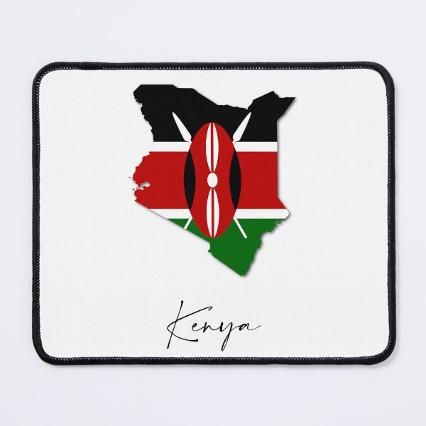 Item preview, Kenya Country Map and Flag Nairobi Africa designed and sold by dk-design85.