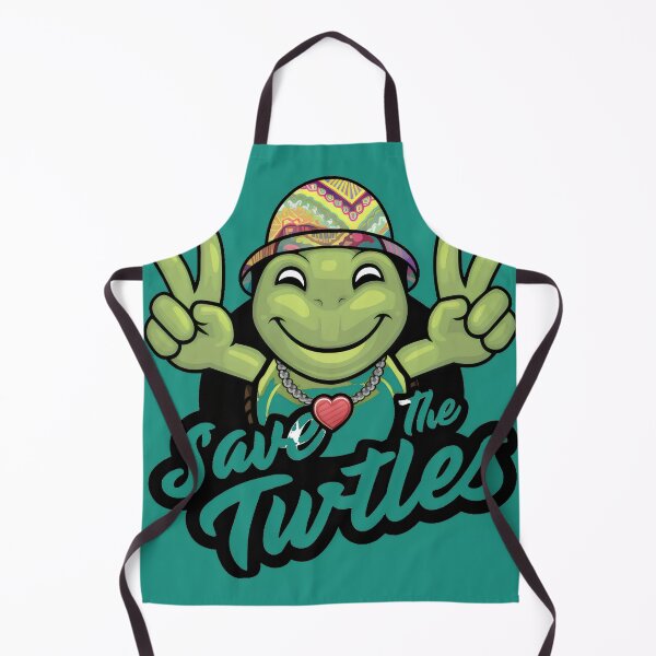 Item preview, Hippie Turtle: Peace, Love, and Ocean Protection "Save the Turtles" designed and sold by MillennialVibe.