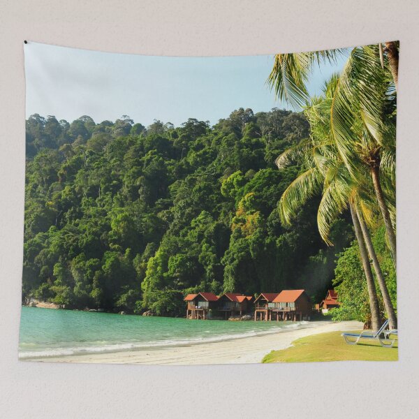 Item preview, Tropical serenity on Sandy Beach designed and sold by EyeArt Studio.