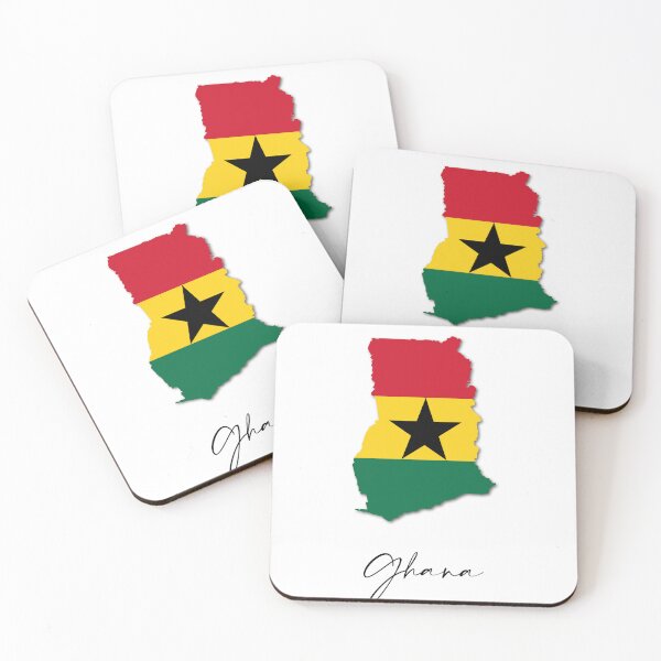 Item preview, Ghana Country Map and Flag Accra Africa designed and sold by dk-design85.