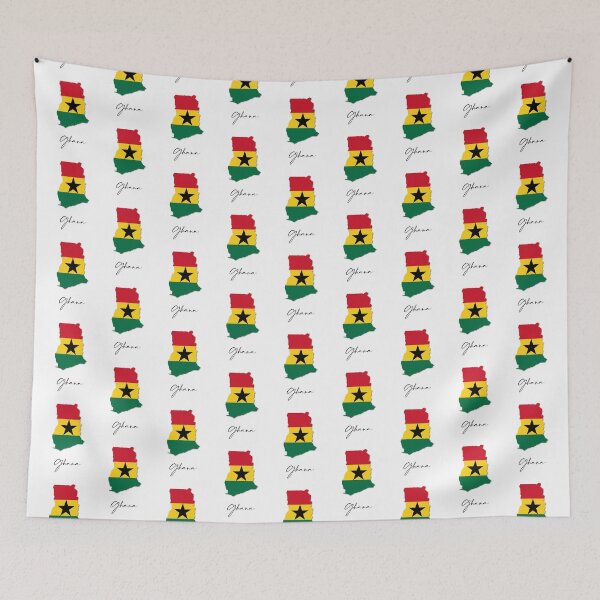 Item preview, Ghana Country Map and Flag Accra Africa designed and sold by dk-design85.