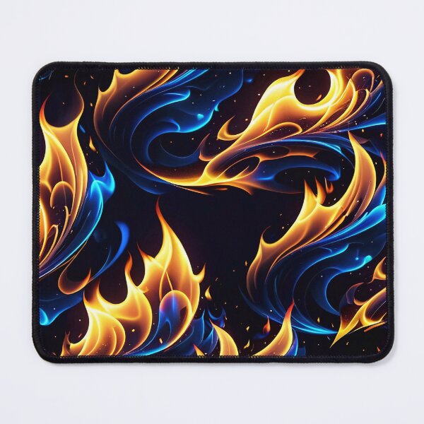 Item preview, Abstract Blue Fire Pattern designed and sold by TheArtOfPat.