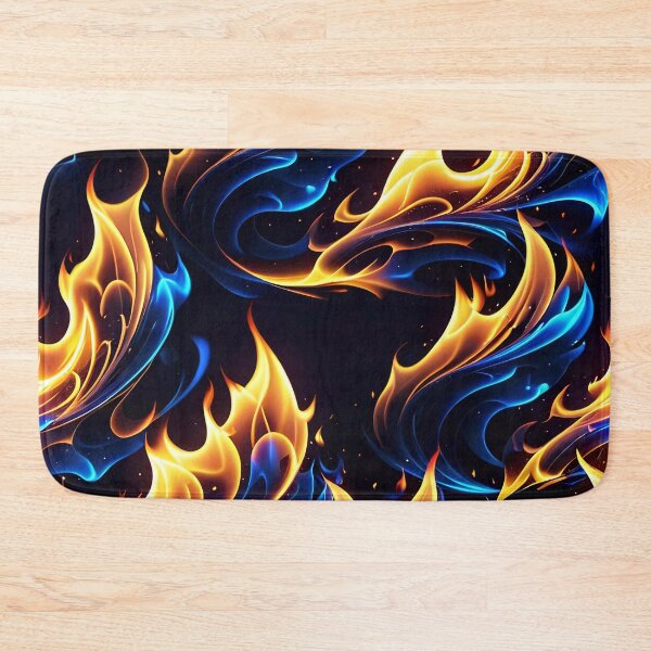 Item preview, Abstract Blue Fire Pattern designed and sold by TheArtOfPat.
