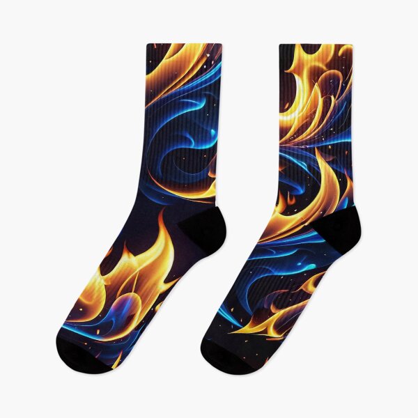 Item preview, Abstract Blue Fire Pattern designed and sold by TheArtOfPat.