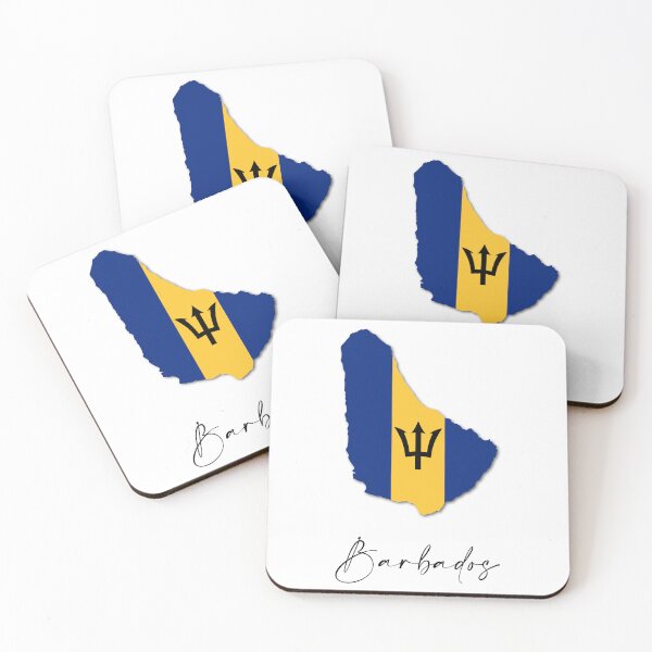 Item preview, Barbados Country Map and Flag Caribbean Central America designed and sold by dk-design85.