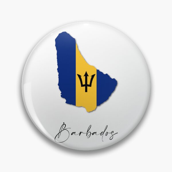 Artikelvorschau, Barbados-Landkarte und Flagge Karibik Mittelamerika entworfen und verkauft von dk-design85.