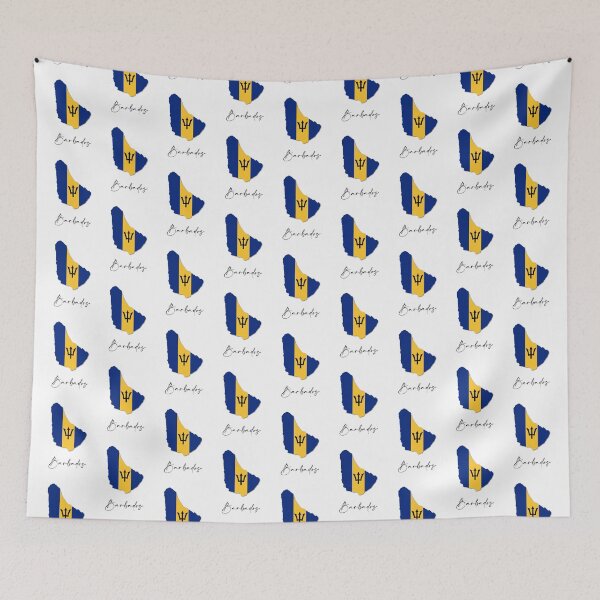 Item preview, Barbados Country Map and Flag Caribbean Central America designed and sold by dk-design85.