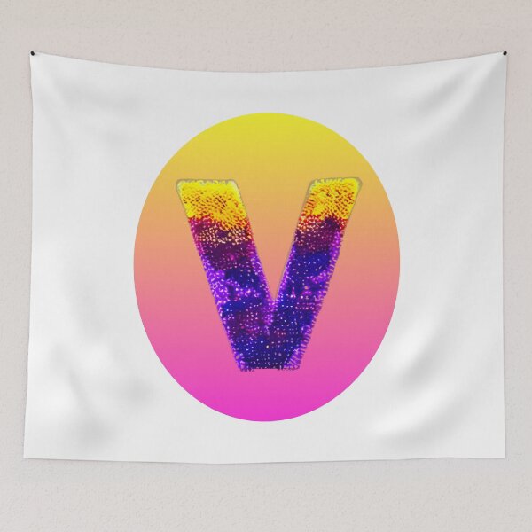Item preview, letter V, monogram. typography collage. ABC art. gift 2024 designed and sold by Minibubb.