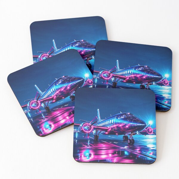 Item preview, Flashy Airplane at Night designed and sold by BlendedPrints.