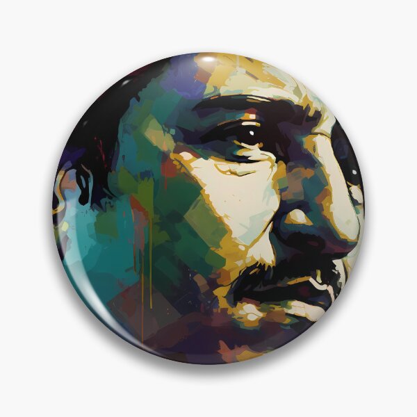 Item preview, Pablo Escobar Colorful Portrait of Man designed and sold by DeMuurdecoratie.