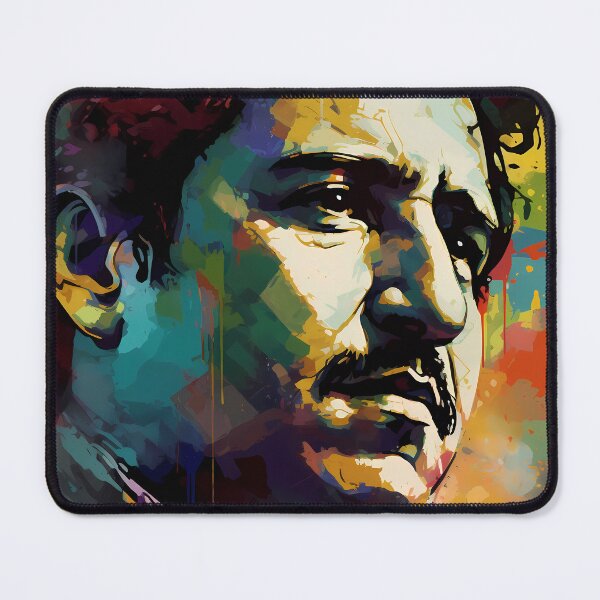 Item preview, Pablo Escobar Colorful Portrait of Man designed and sold by DeMuurdecoratie.