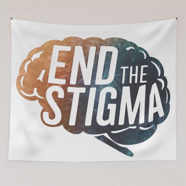 Item preview, Colorful Brain: End the Stigma designed and sold by MillennialVibe.