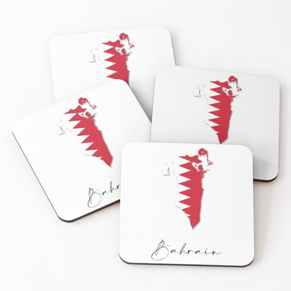 Item preview, Bahrain Country Map and Flag Arabian Peninsula Asia designed and sold by dk-design85.