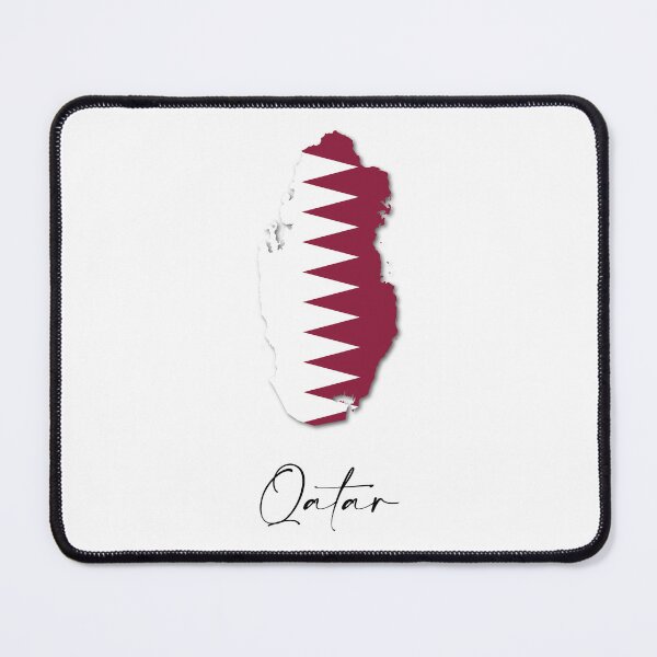 Item preview, Qatar Country Map and Flag Arabian Peninsula Asia designed and sold by dk-design85.