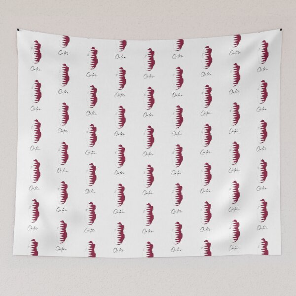 Item preview, Qatar Country Map and Flag Arabian Peninsula Asia designed and sold by dk-design85.