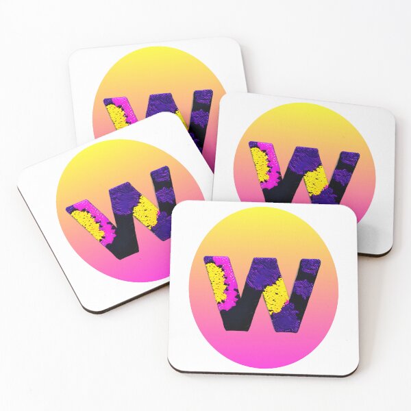 Item preview, letter W, monogram. typography collage. ABC art. gift 2024 designed and sold by Minibubb.