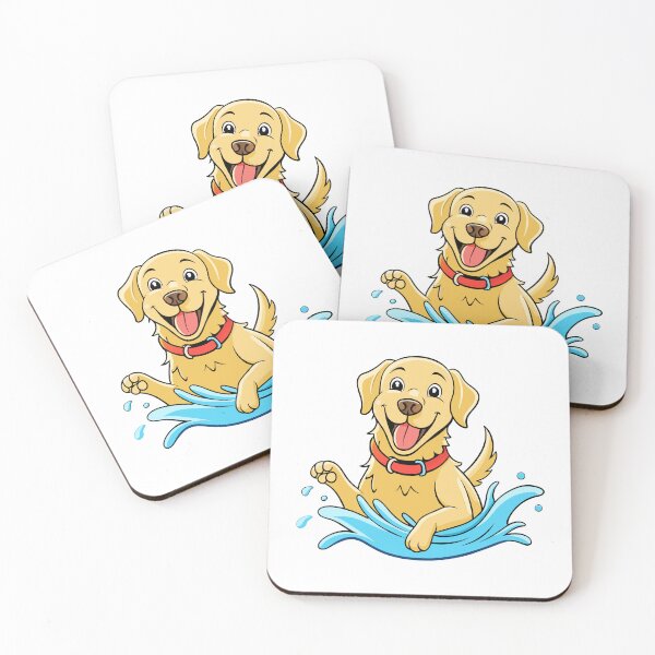 Item preview, Joyful Labrador Retriever Splashing -  Art Print designed and sold by iwcus.