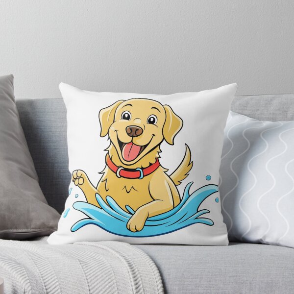 Item preview, Joyful Labrador Retriever Splashing -  Art Print designed and sold by iwcus.