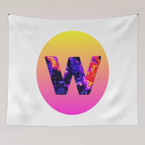 Item preview, letter W, monogram. typography collage. ABC art. gift 2024 designed and sold by Minibubb.