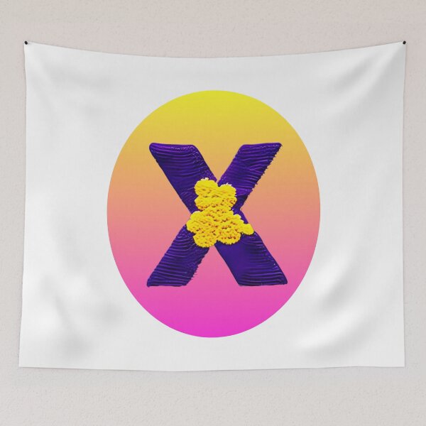 Item preview, letter X, monogram. typography collage. ABC art. gift 2024 designed and sold by Minibubb.