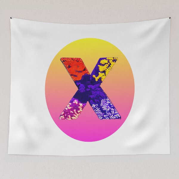 Item preview, letter X, monogram. typography collage. ABC art. gift 2024 designed and sold by Minibubb.
