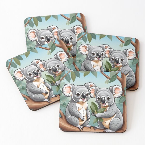 Item preview, Koalas Eating Eucalyptus Leaves designed and sold by ArtsyTeegee.