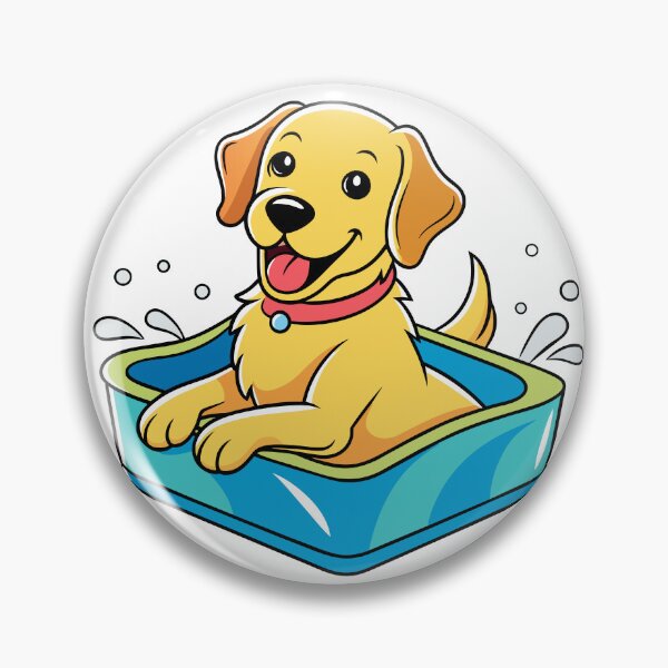 Item preview, Joyful Labrador Retriever Splashing in Pool Art designed and sold by iwcus.