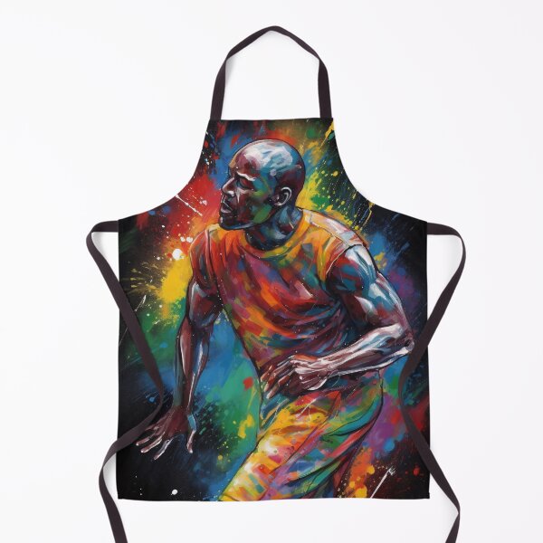 Aperçu de l'œuvre Michael Jordan Colorful Impulse créée et vendue par DeMuurdecoratie.