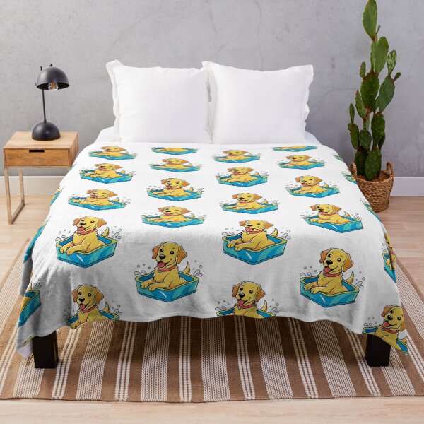Item preview, Joyful Labrador Retriever Splashing in Pool Art designed and sold by iwcus.