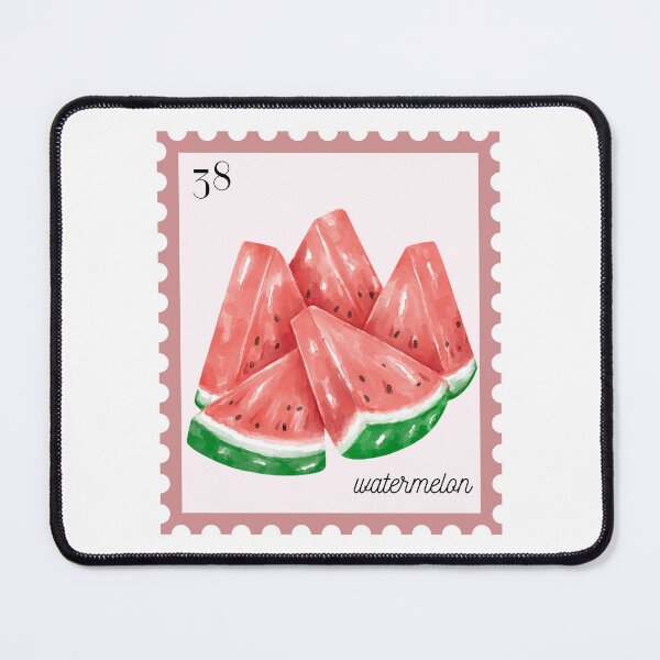 Item preview, Watermelon Watercolor Postage Stamp designed and sold by CraftCartelArt.