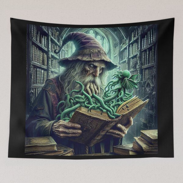 Item preview, THE WIZARD AND THE NECRONOMICON designed and sold by CinemaObscura.