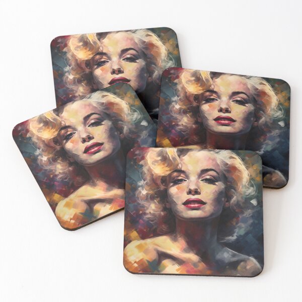 Item preview, Marilyn Monroe Face in Shades of Color designed and sold by DeMuurdecoratie.