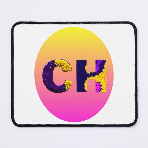 Item preview, letter CH, monogram. typography collage. ABC art. gift 2024 designed and sold by Minibubb.