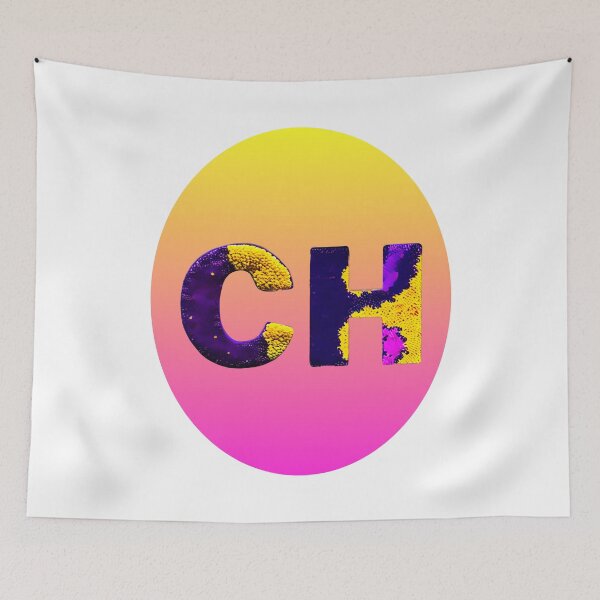 Item preview, letter CH, monogram. typography collage. ABC art. gift 2024 designed and sold by Minibubb.